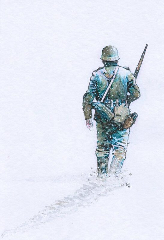 Soldat by Fabrice Le Hénanff - Original Illustration