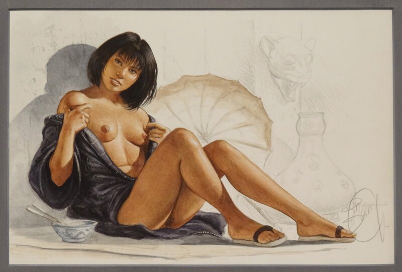 Philippe Delaby, Kimiko, la japonaise - Original Illustration