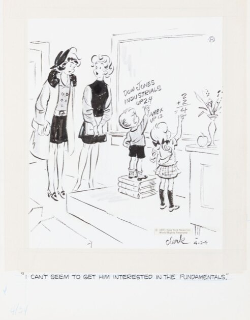 George Clark, The Neighbors Daily Comic Strip, 24/4/1971 - Planche originale