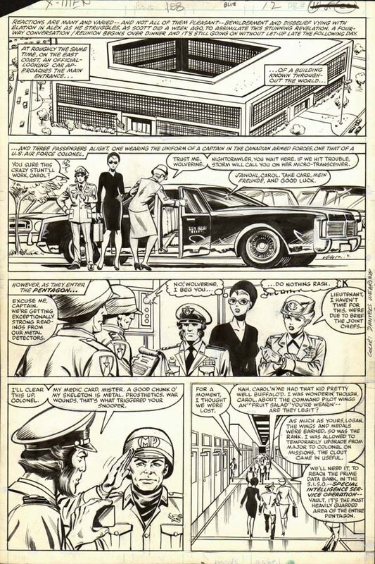 Dave Cockrum, Bob Wiacek, Uncanny X-MEN #158 p.12, 1982 - Planche originale