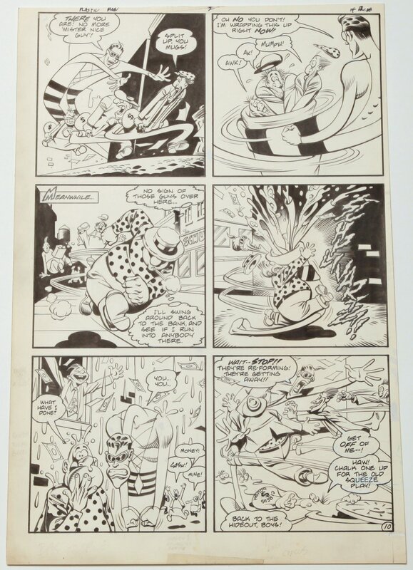 Hilary Barta, John Nyberg, Plastic man - planche 10 # 1 (1988) - Planche originale