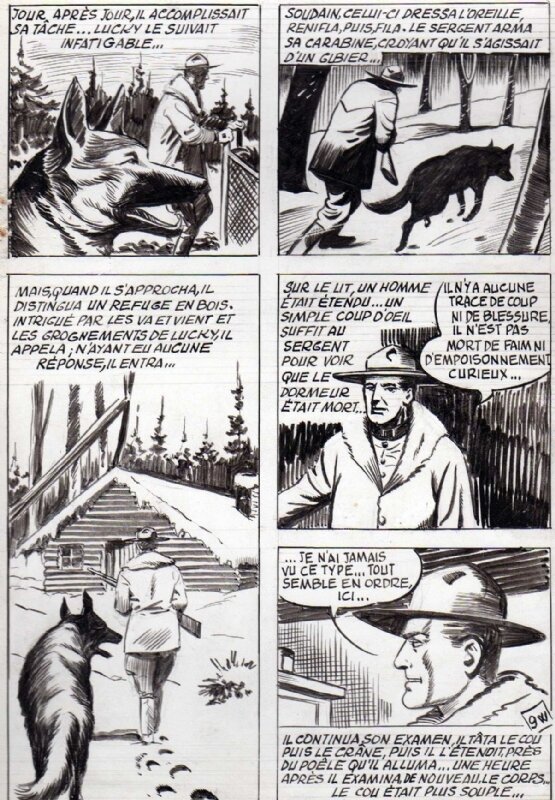 Pierre Le Goff, Lucky chien-loup  - Bimbo n° 99 (SFPI) - 1958 - Comic Strip