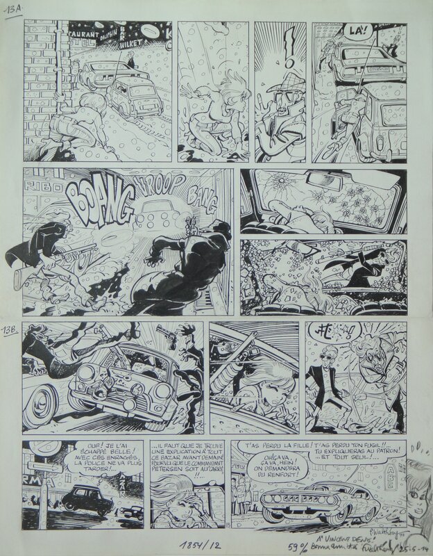 François Walthéry, Etienne Borgers, 1973 - Natacha : La mémoire de métal * - Comic Strip