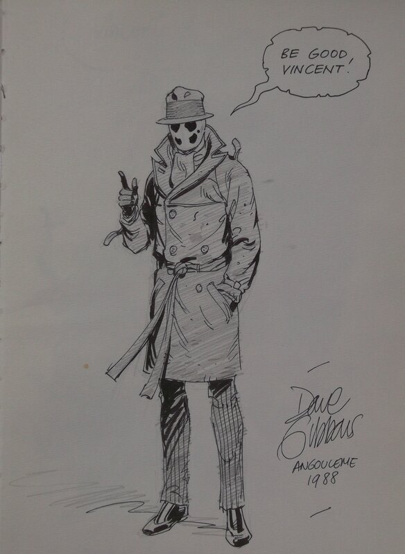 Rorschach by Dave Gibbons - Sketch