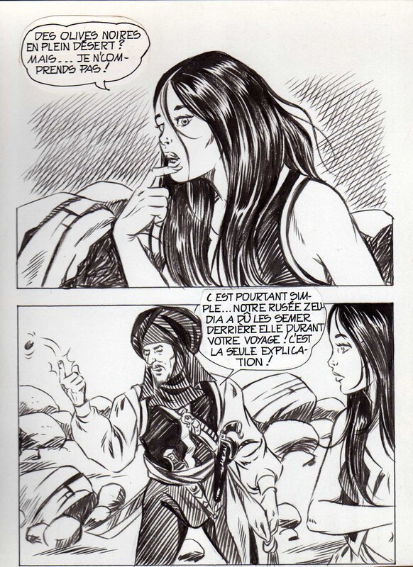 Alberto Del Mestre, La chair et le fer - La Schiava n°20 page 73 (série jaune n°126) - Comic Strip