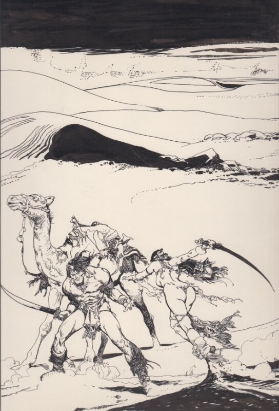 Conan par Esteban Maroto - Illustration originale