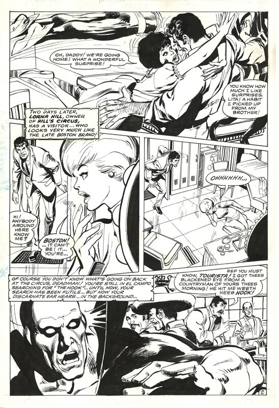 Neal Adams, Strange Adventures # 212 p. 2 . Deadman . - Planche originale