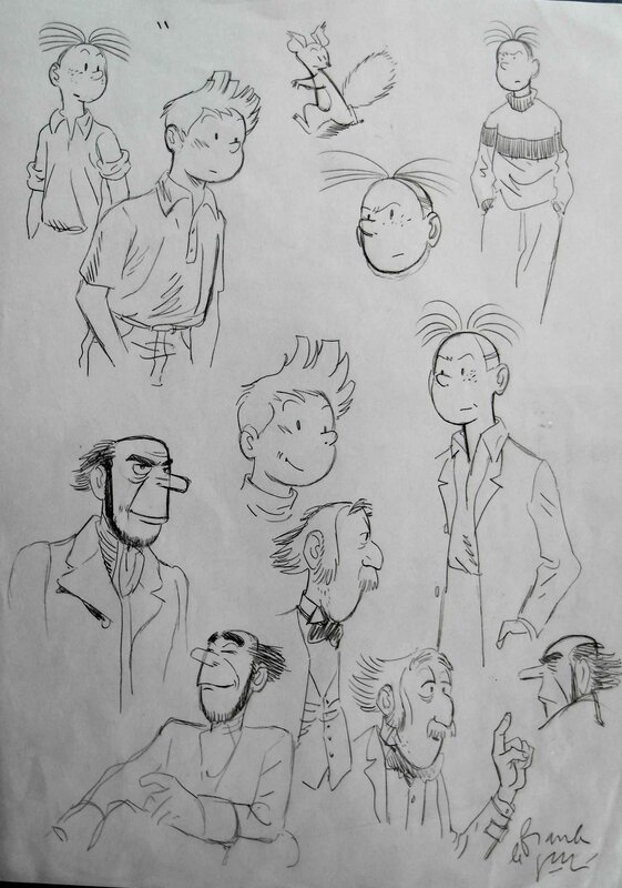 Frank Le Gall, Spirou: Published drawings - Planche originale