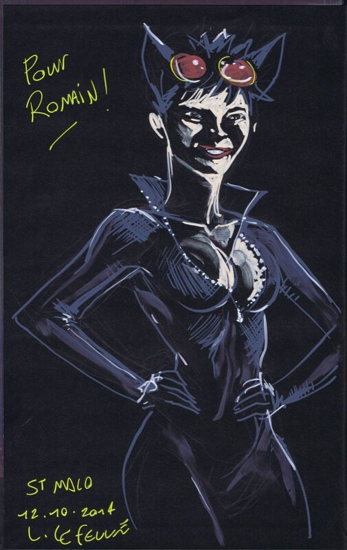 Catwoman par Lefeuvre - Dédicace