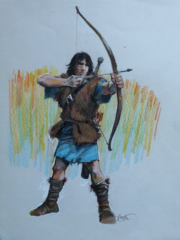 Grzegorz Rosinski, Thorgal - Les archers - Illustration originale