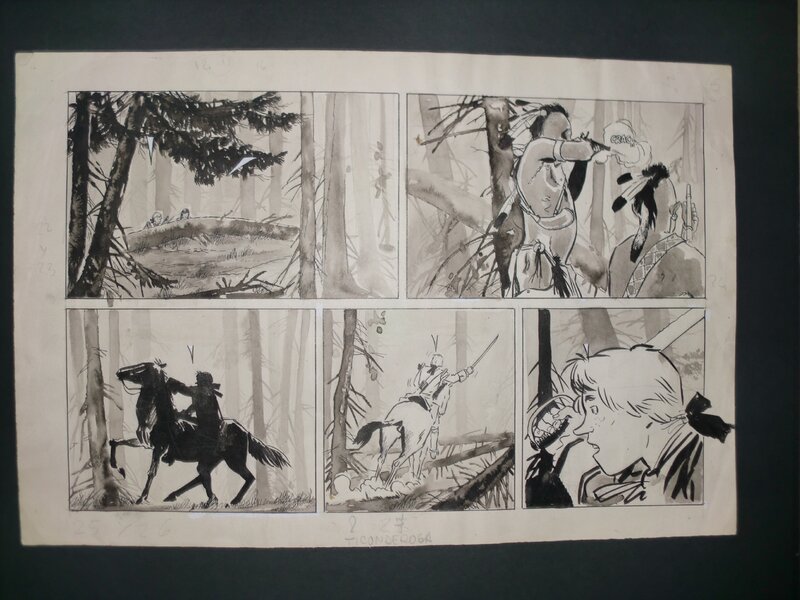 Ticonderoga page par Hugo Pratt, Hector Oesterheld - Planche originale