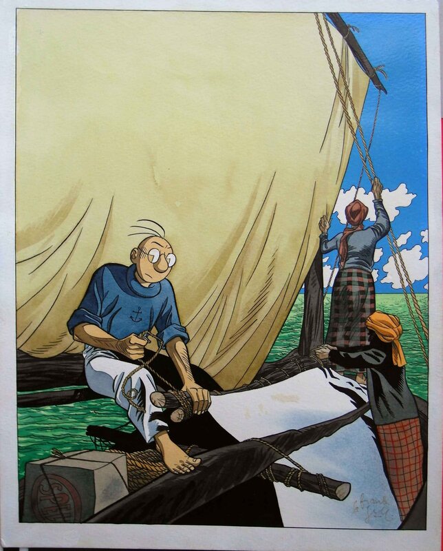 Theodore Poussin par Frank Le Gall - Illustration originale