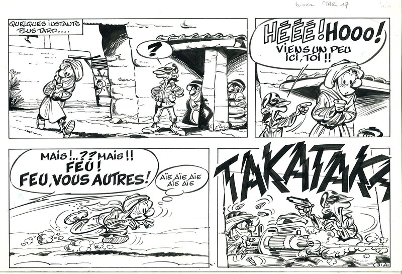 Nic Broca - Spirou - planche - Comic Strip