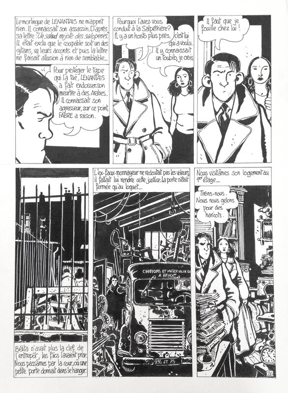 Jacques Tardi, Nestor Burma / Brouillard au pont de Tolbiac - Comic Strip