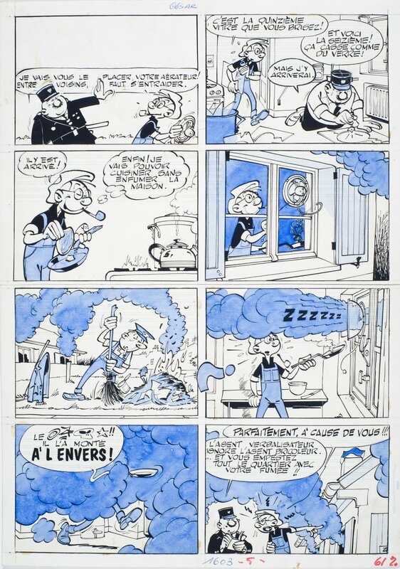 Maurice Tillieux, César - L'Ecole des gags - gag 4 - Comic Strip