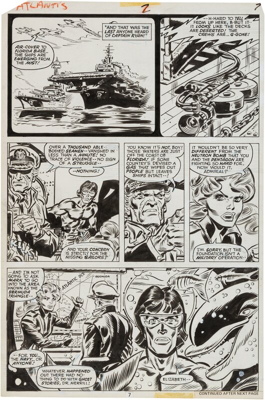 Frank Robbins, Frank Springer, Man from Atlantis #2 Page 7 - Comic Strip