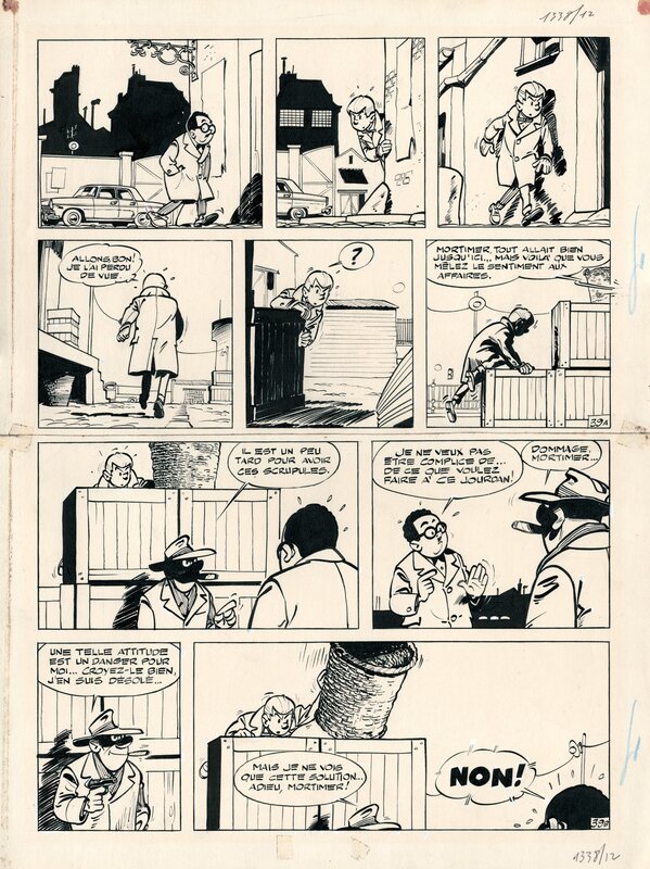 Maurice Tillieux, Gil Jourdan - Les 3 taches - pl.39 - Comic Strip