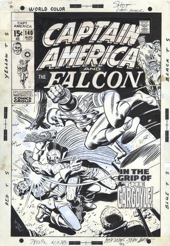 John Romita, Captain America & the Falcon - Original Cover