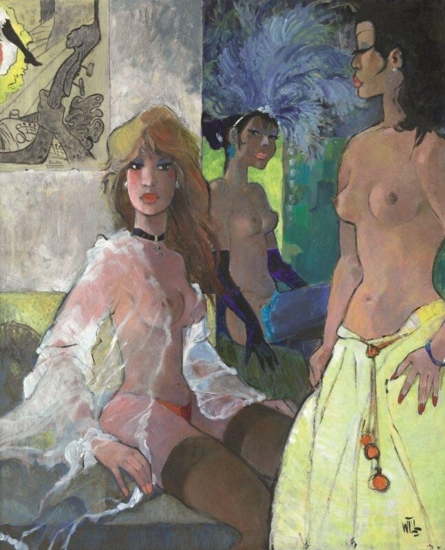 Will, La chambre close (Hommage à Toulouse Lautrec) - Illustration originale