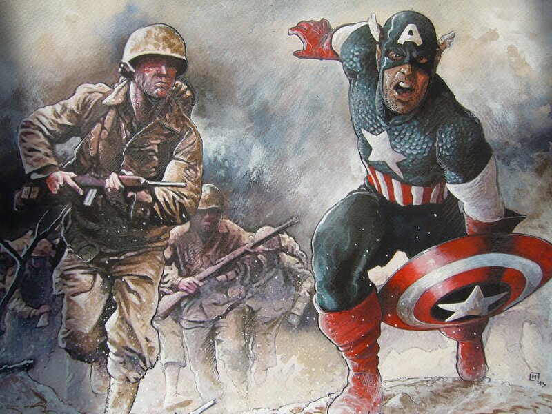 Fabrice Le Hénanff, Captain América 1944 - Illustration originale