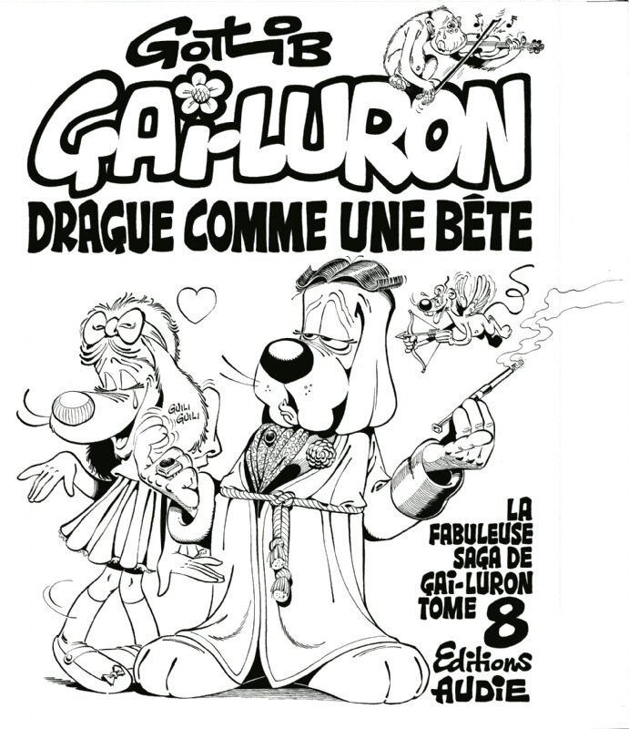 Gotlib, Gai-Luron drague comme une bête - Original Cover