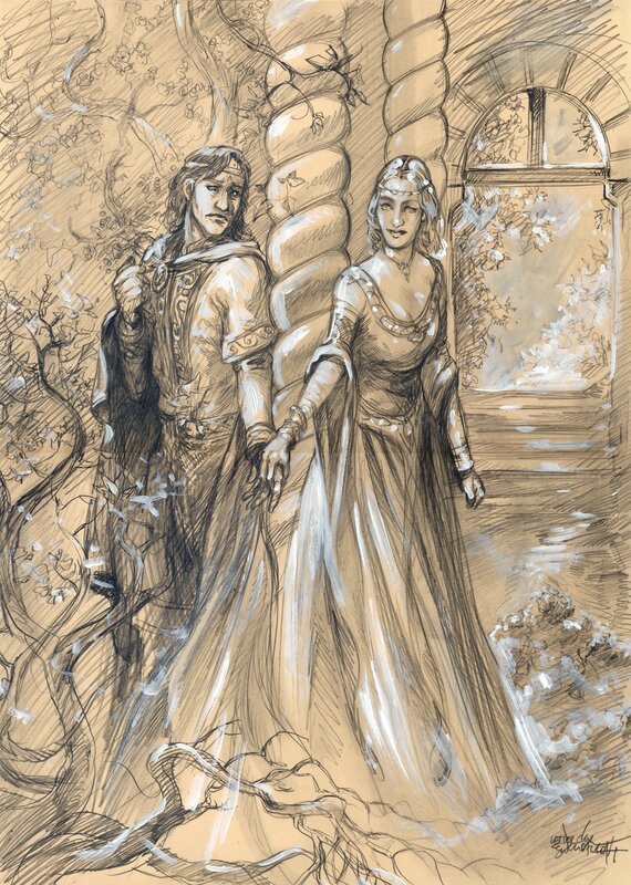 Tristan et Iseut par Gwendal Lemercier - Illustration originale