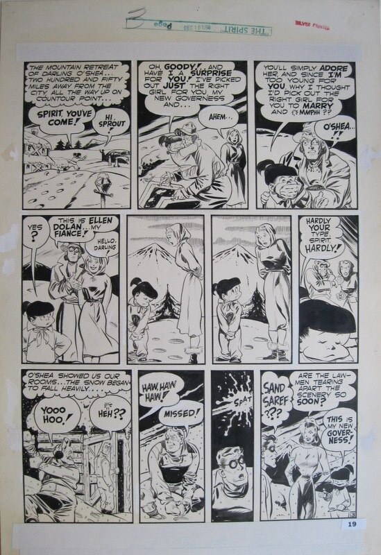 Will Eisner, The Spirit - Snowbound page 3 - Planche originale