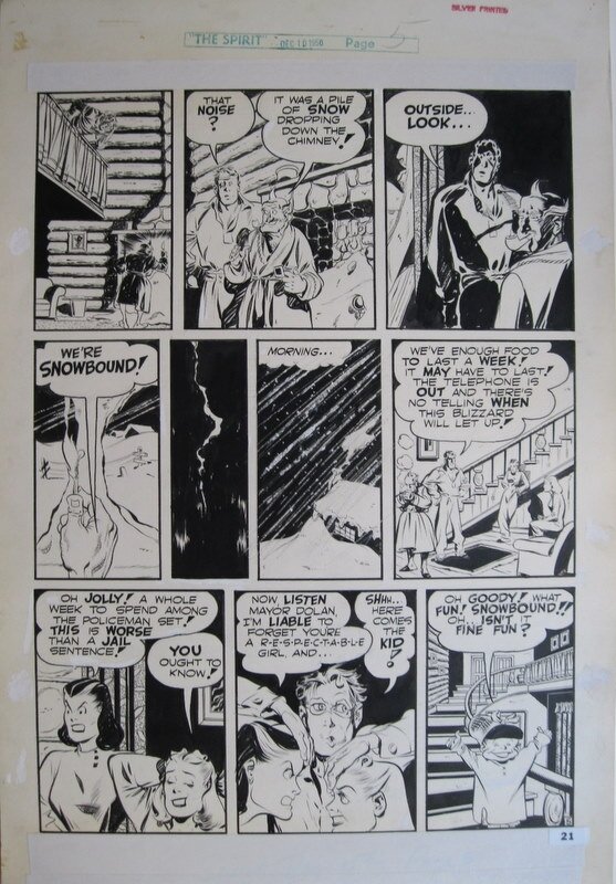 Will Eisner, The Spirit - Snowbound page 5 - Planche originale