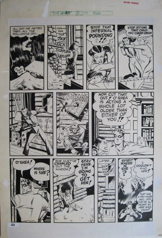 Will Eisner, The Spirit - Snowbound page 6 - Planche originale