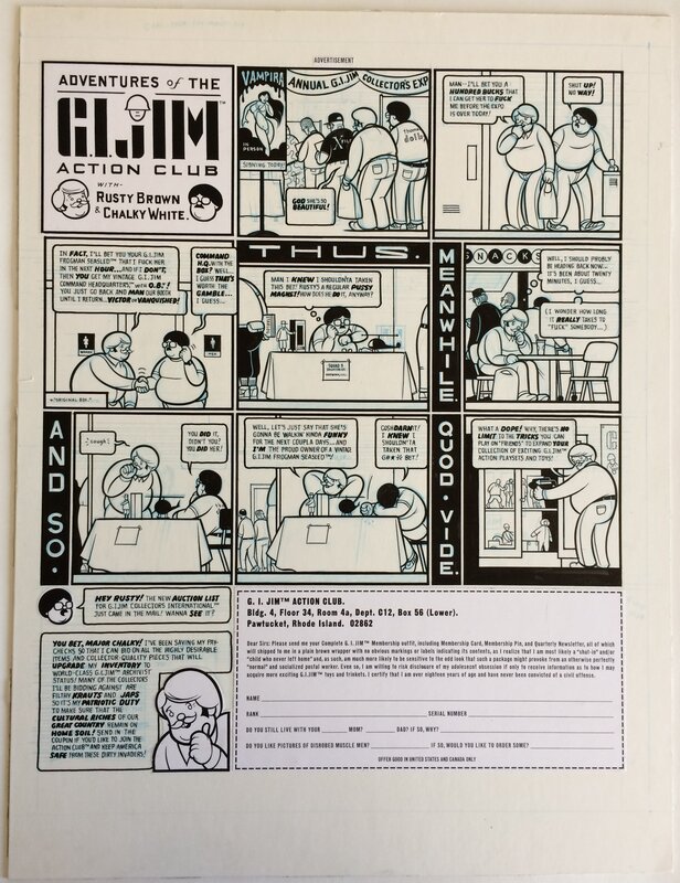 Chris Ware - Adventures of the G.I. Jim Action Club - Comic Strip