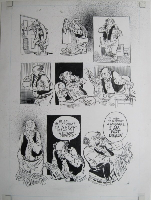 Sanctum page 6 par Will Eisner - Planche originale