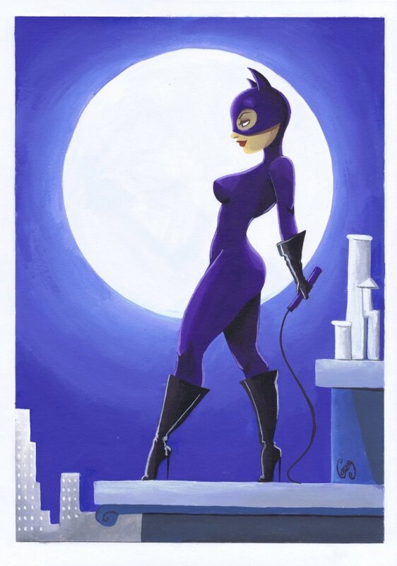 Catwoman par Lorena Azpiri - Illustration originale