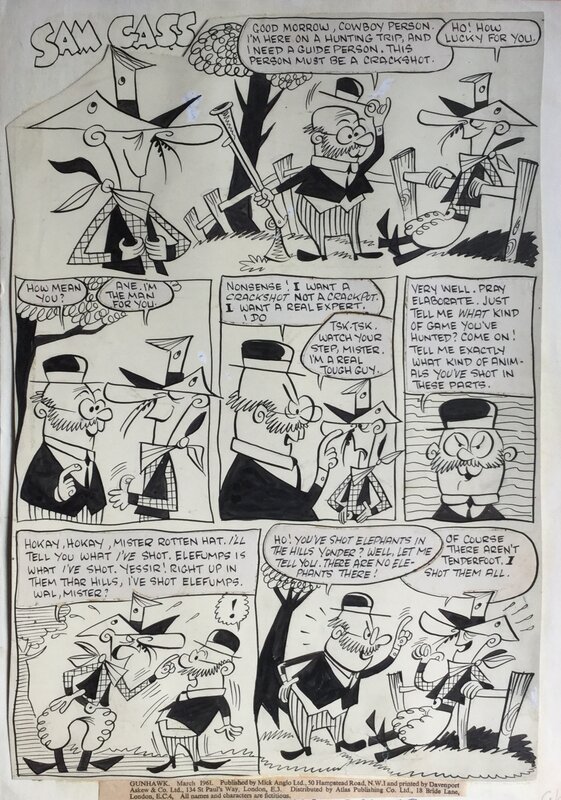 Sam GASS by Denis Gifford - Comic Strip