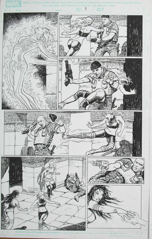 X-Women Page 5 par Milo Manara, Chris Claremont - Planche originale