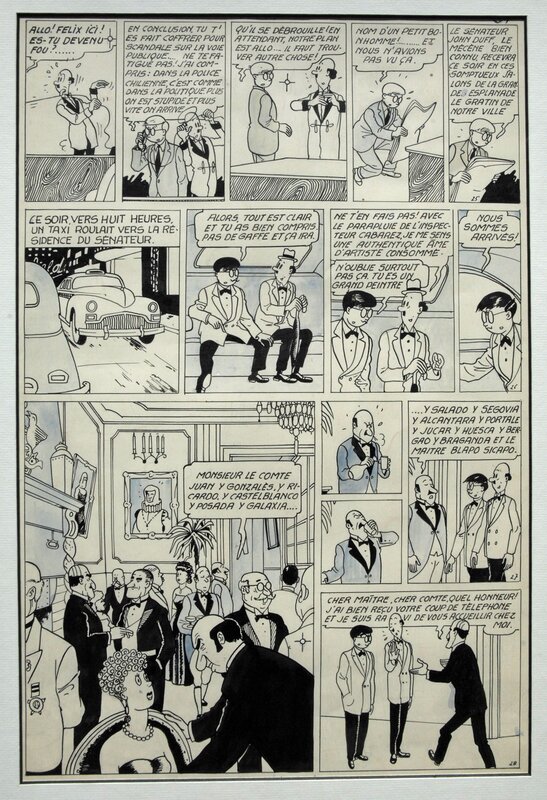 Maurice Tillieux, Félix - Trafic de coco - Strip 25, 26, 27 et 28. - Comic Strip