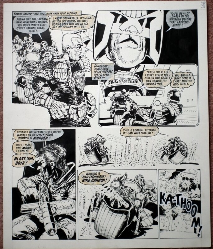 Judge Dredd - Judge Minty: The Long Walk by Mike McMahon - 2000AD Prog 147 - Comic Strip