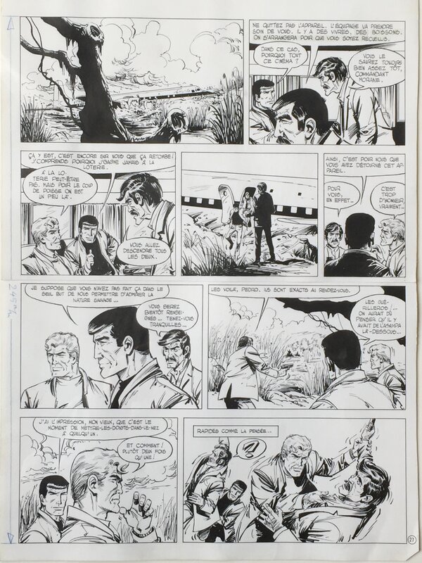 William Vance, Henri Vernes, Bob MORANE - Guérilla à Tumbaga - Comic Strip