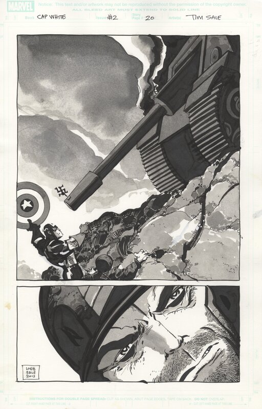 Tim Sale, Jeph Loeb, Captain America: White - Issue 2 - Pl 20 - Planche originale