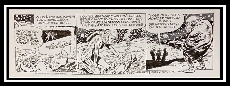 Jack Sparling, Cary Bates, Strip Original de BUCK ROGERS par Bates et Sparling - Planche originale