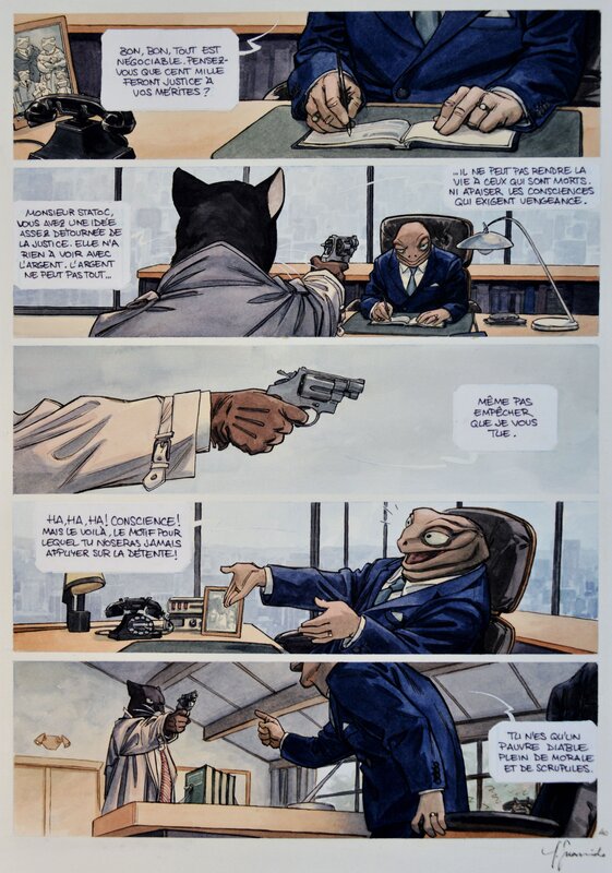 Guarnido et Canales, Blacksad, Quelque part entre les ombres (2000) - Comic Strip