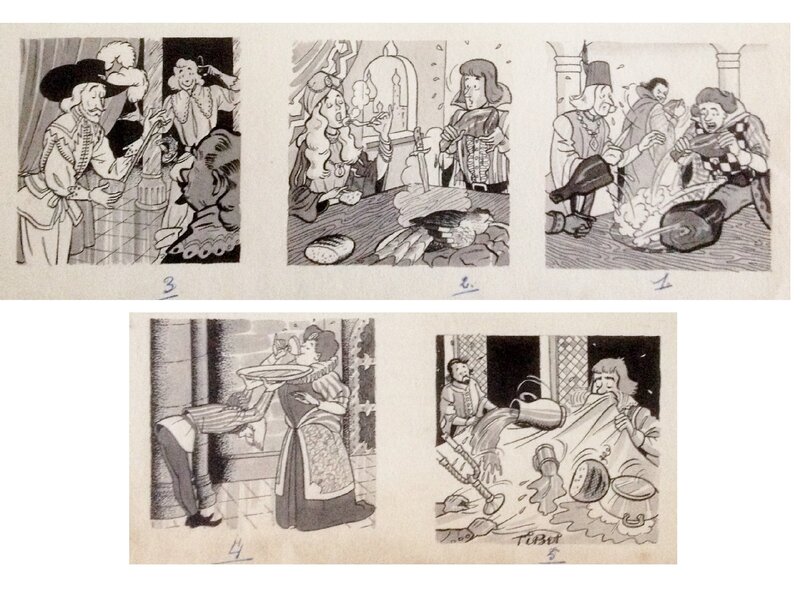 Tibet - Premières illustrations - journal Tintin - 1952 - Illustration originale