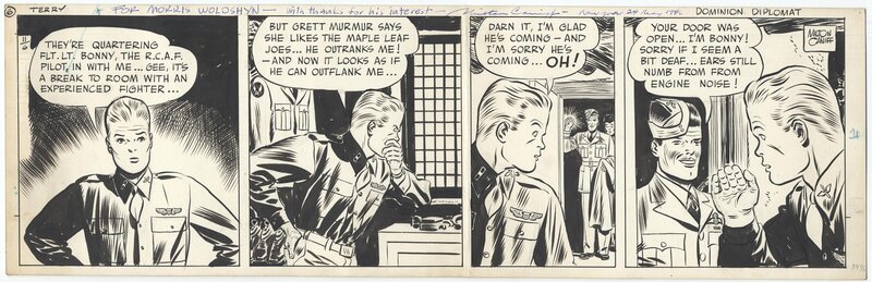 Milton Caniff, Terry and the Pirates 1943 - Planche originale