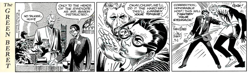 Joe Kubert, Tales of the Green Berets strip . 2 / 9 / 1967 . - Comic Strip