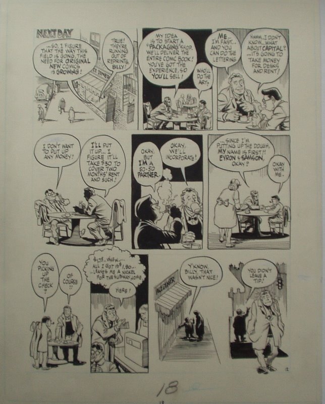 Will Eisner - The dreamer - page 12 - Planche originale