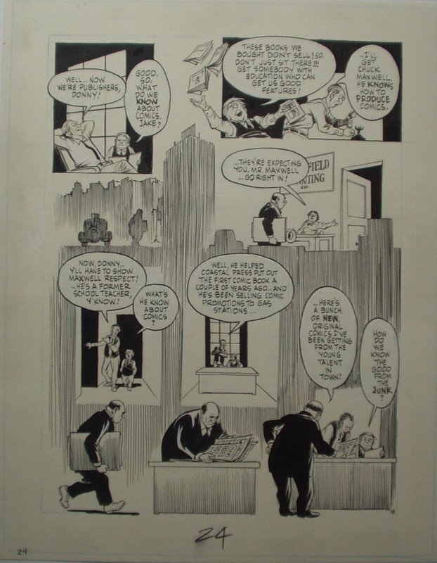 Will Eisner - The dreamer - page 18 - Max C. Gaines - Planche originale