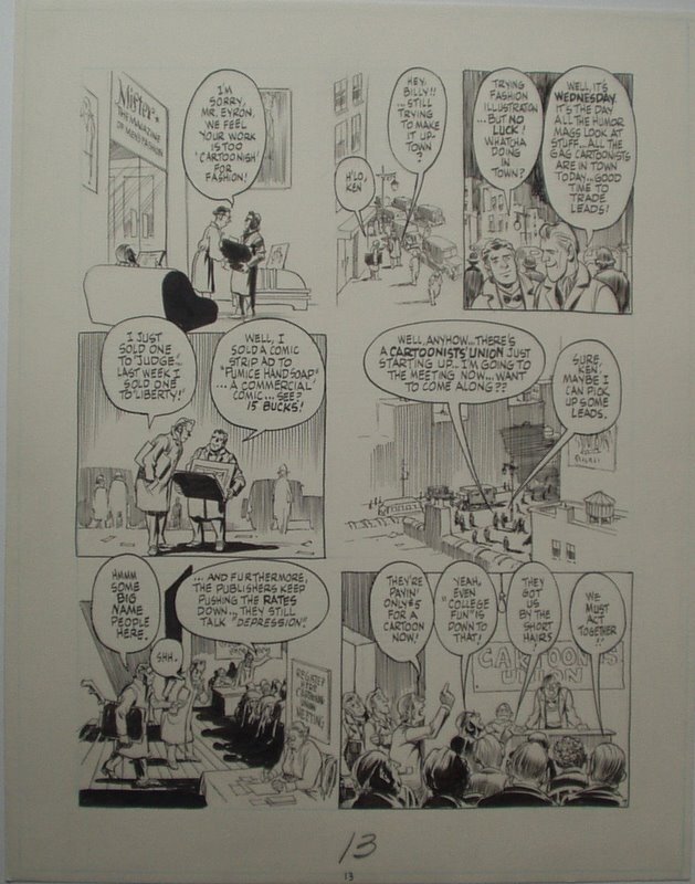 Will Eisner - The dreamer - page 7 - Bob Kane - Planche originale