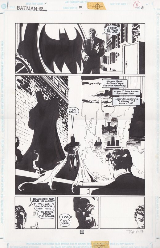 Tim Sale, Jeph Loeb, Batman: The Long Halloween #10 - Comic Strip