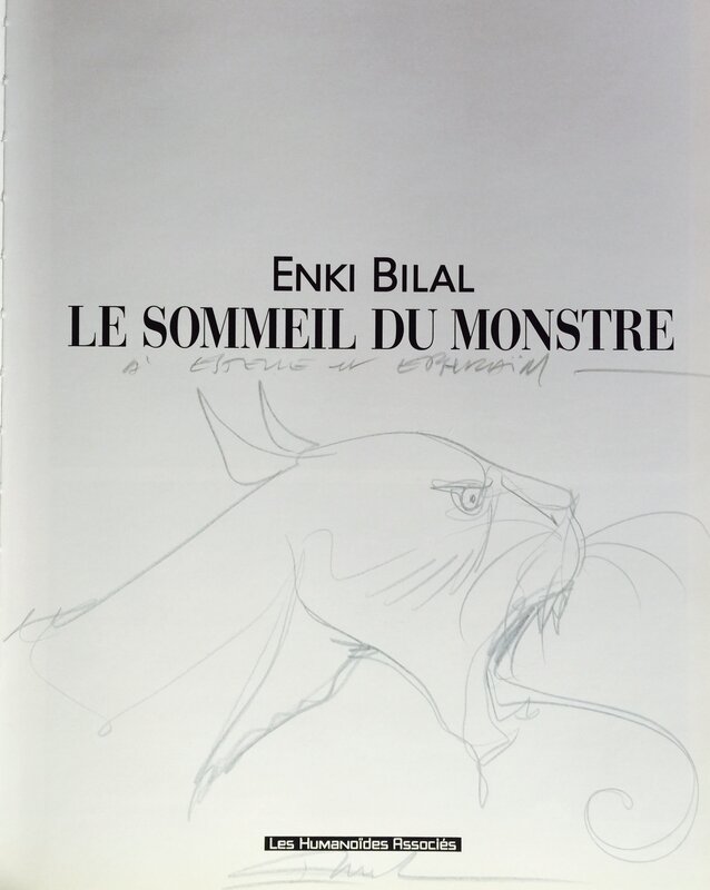 Enki Bilal, Le Sommeil du Monstre-Dédicace - Dédicace