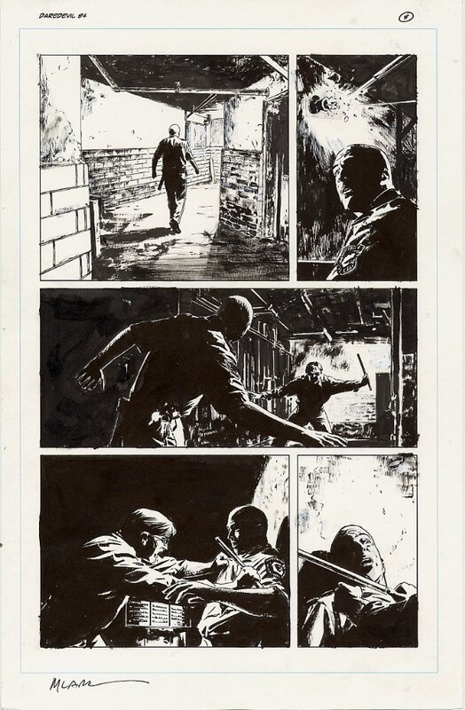 Michael Lark, Ed Brubaker, Daredevil : The Devil in Cell-Block D – Issue 84 Page 8 - Planche originale