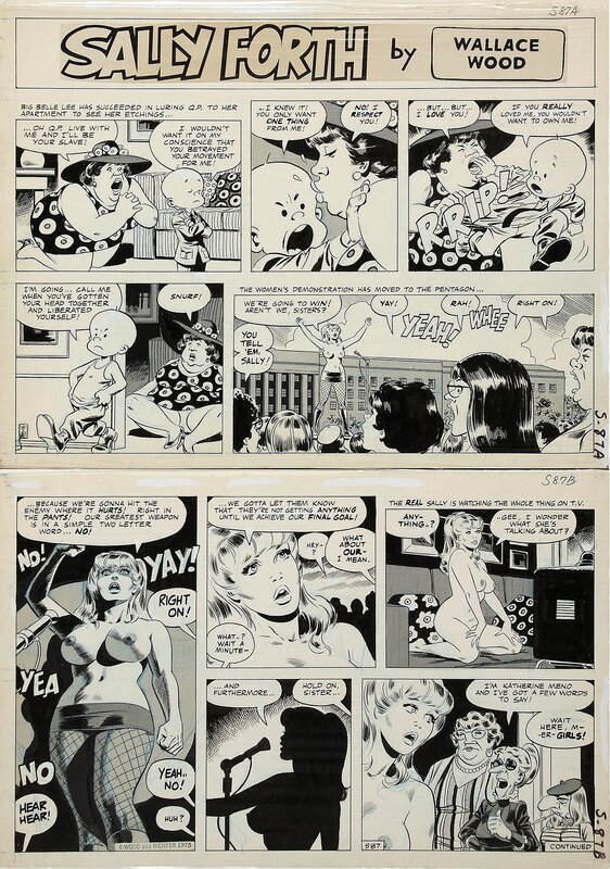Sally Forth page 87 by Wally Wood - Comic Strip